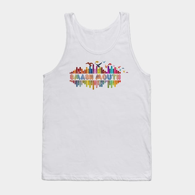 Tone Color Wave With Name-Smash Mouth Tank Top by Mysimplicity.art